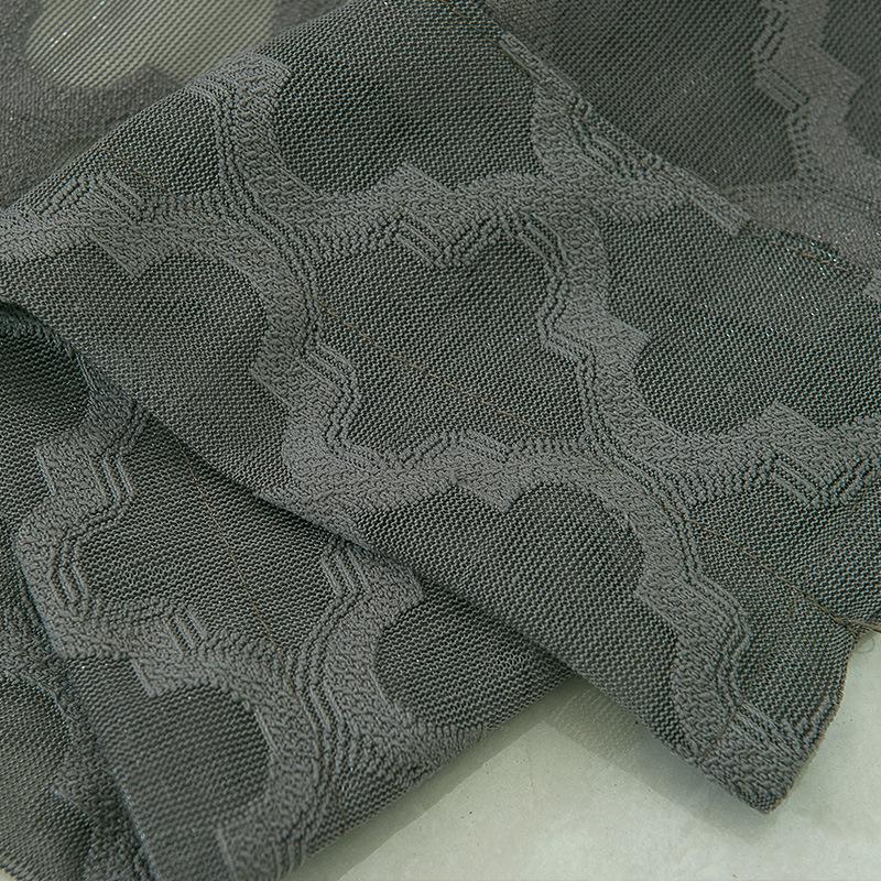 Curtains European And American Style Window Screens, Through Rod Curtains, Striped Curtain Window Screens Finished Products