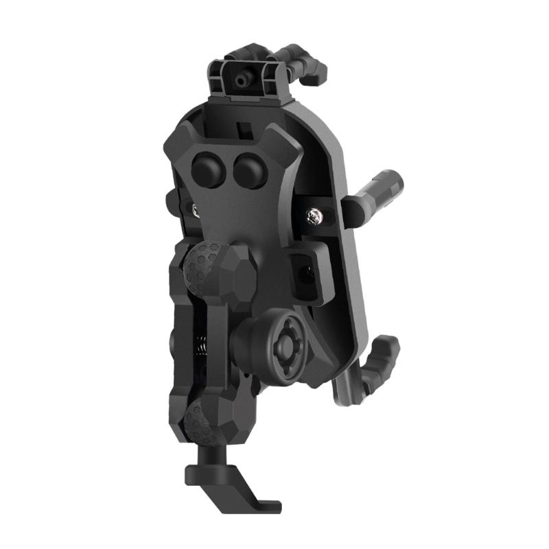 Motorcycle Mobile Phone Holder Shock-Absorbing Anti-Skid 360° Universal Ball-Head Rotating Six-Claw Silica-Fixed Bracket