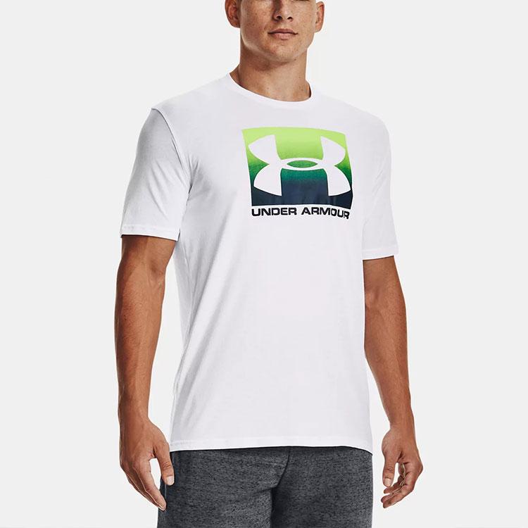 Under Armour Футболка Ua Boxed Sportstyle с логотипом и принтом, с круглым вырезом и коротким рукавом, мужская, белая 1329581-103