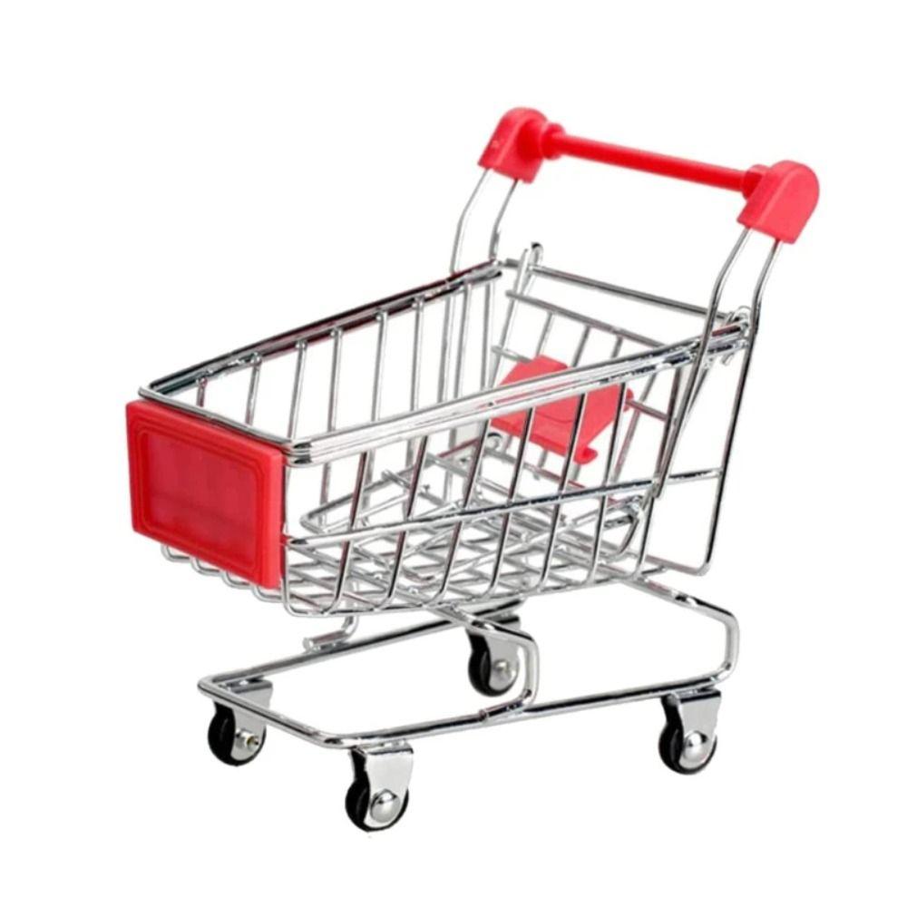 Toys Storage Mini Shopping Cart Home Decoration Desktop Model Creative Children's Toy Trolley