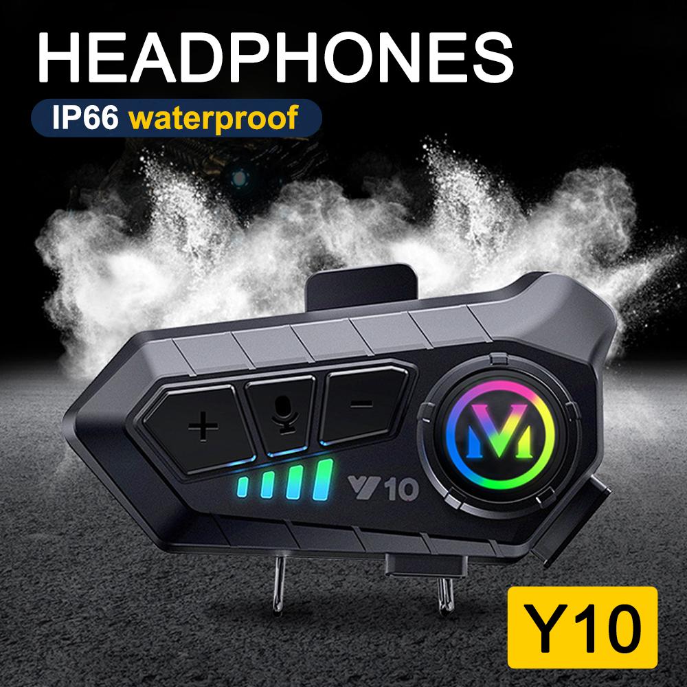 Новый мотоциклетный шлем беспроводной Bluetooth гарнитура Intercomunicador Moto LCD дисплей FM радио музыка Share Rider 500m интерком