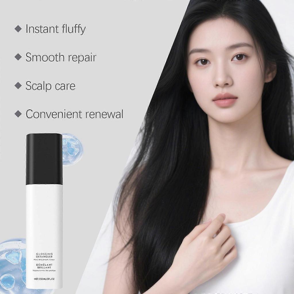 Refreshing no-wash hair care spray lightly removes oil, makes hair fluffy and smooth, nourishes and nourishes hair care spray 150ml