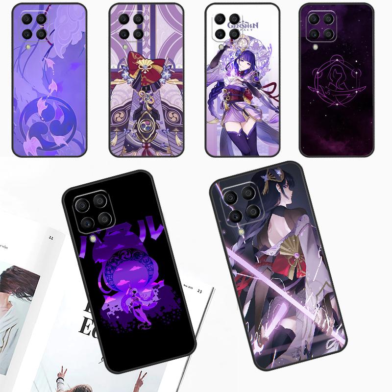 Чехол Genshin Impact Raiden Shogun для Samsung Galaxy M13 M33 M53 M20 M30s M31s M12 M32 M52 M11 M51 M14 M34 M54 M55