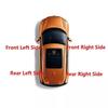Front Rear Left Right Roof Luggage Rack Guard Cover For VW/CROSS/POLO 2007-2011 Luggage Bar Rail End Shell Car Exterior Parts