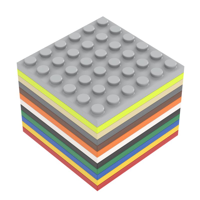 MOC Мелкие Строительные Блоки 6x6 Деталей Базовая Пластина DIY Детали Аксессуары Совместимые 3958