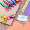 DIY Lace Paper Scissors Student Decorative Edge Cutting Safety Scissors Comfortable Grip for Album Scrapbook Craft Art Tool Set