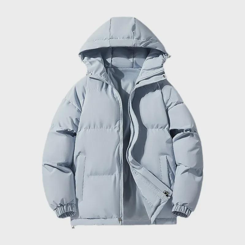 Men's and Women's Hooded Down Jacket - Thick Cotton Coat for Autumn and Winter