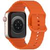 Силиконовый ремешок с волнистым узором: Совместим с Apple Watch Series 7/8/9/10, Цветная пряжка, Ультра сменный ремешок