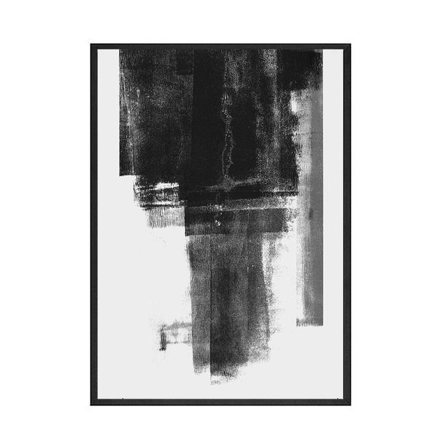 Абстрактное настенное искусство Плакат Черно-белая живопись Холст для интерьера Картина для дизайна дома Художественные принты Декор комнаты Без рамки