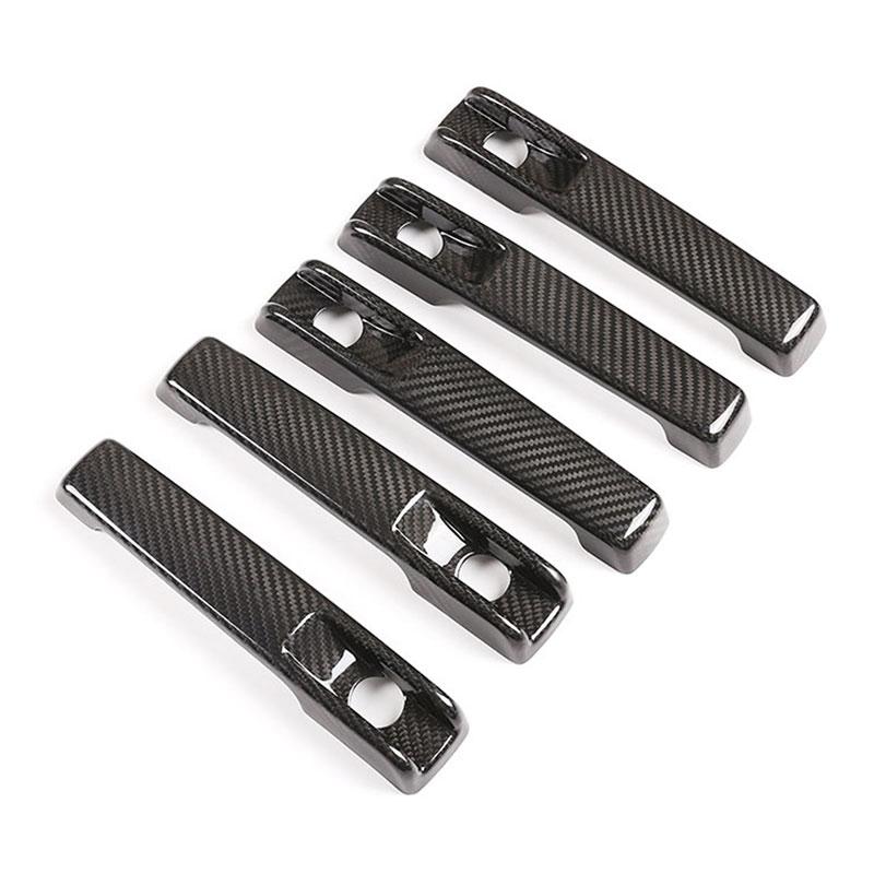 Car ABS Carbon Fiber Style Exterior Door Handle Trim Cover For Mercedes Benz G Class W463 W464 G65 G55 G63 G500 G550 2004