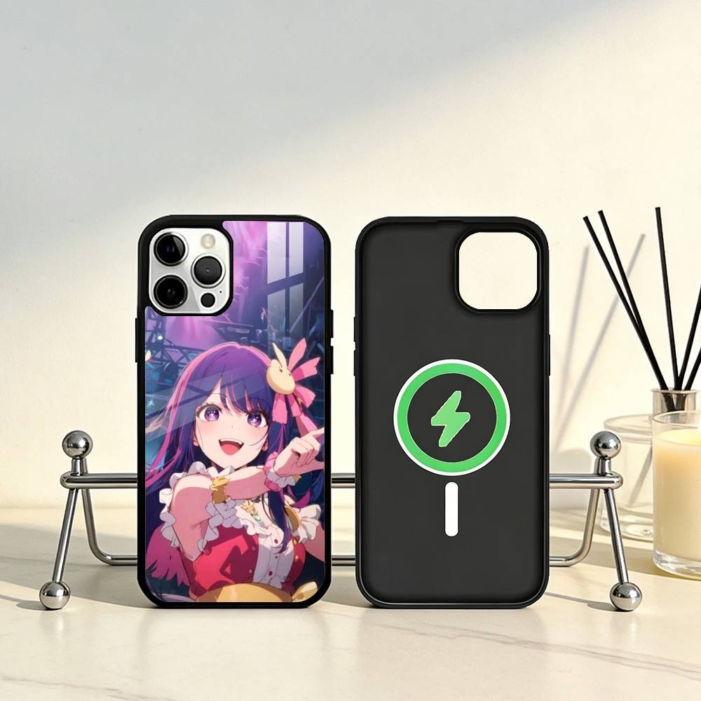 Oshi NO-KO Phone Case For iPhone17,16,15,14,13,12,11 Plus,Pro Max Magnetic For Magsafe Wireless Charging
