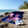 1pc KPop Demon Hunters ZOEY3 Beach Towel, Beach and Seaside Swimming Pool Equipment, Fashion Pattern, Rectangular, Travel Essentials