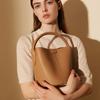 Genuine Leather Bucket Small Shoulder Crossbody Bags For Women  Trend Designer Tote Purses Ladies Handbags