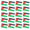 10/20/50/100Pcs Palestine Mini Flags with Pole Hand Held Small Palestine Stick Flags Miniature Hand Waving Flags