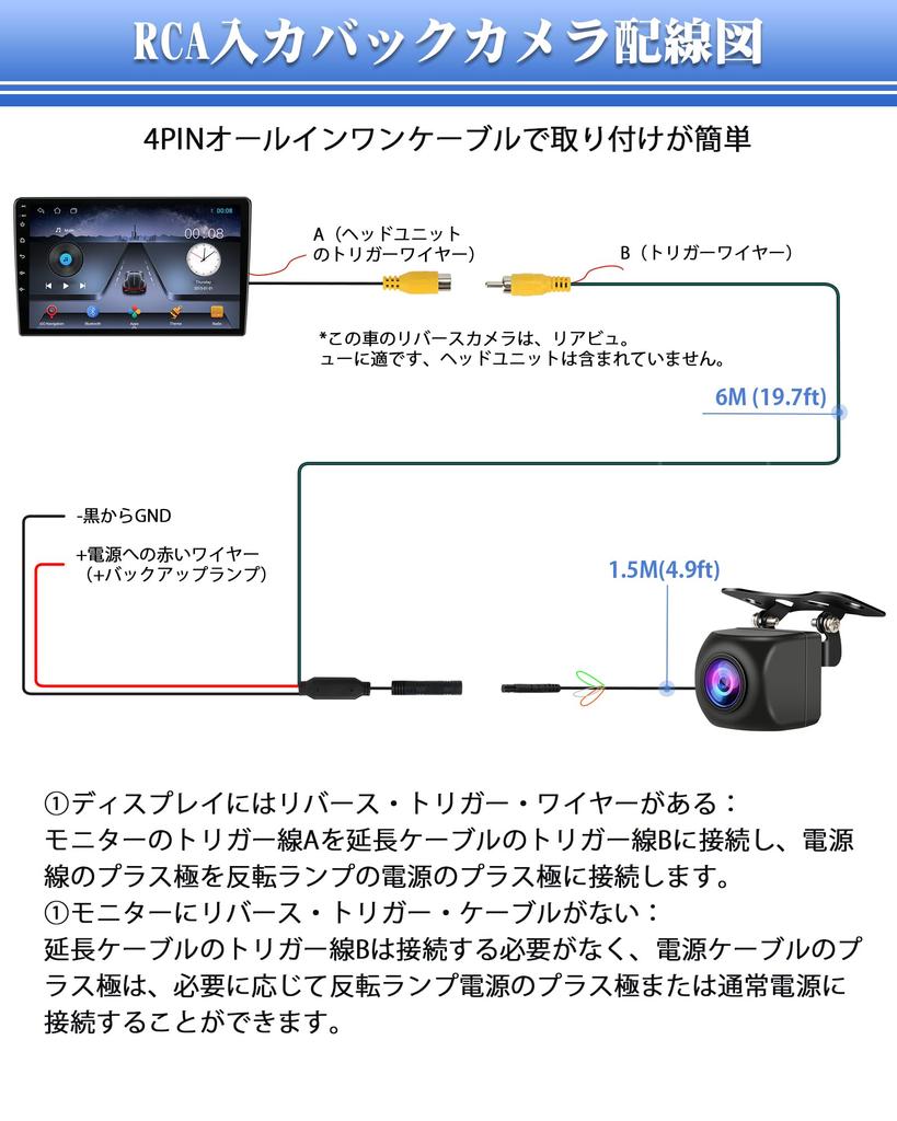 [Улучшенная мультисовместимость] Камера заднего вида, CVBS, NTSC/PAL совместимая, 2 мегапикселя, 12 В до 24 В,