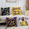 L-LeBron-J-James Basketball cushion cover Pillow Sofa Printing Decoration Room Home Office Coffee Shop Car Nordic Simplicity