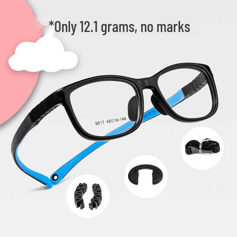 Сверхлегкая силиконовая детская оправа для очков 9017ET: Прочные оправы для близорукости для мальчиков и девочек