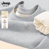 JEEP SPIRIT Men's Fleece-Lined Round Neck Pullover