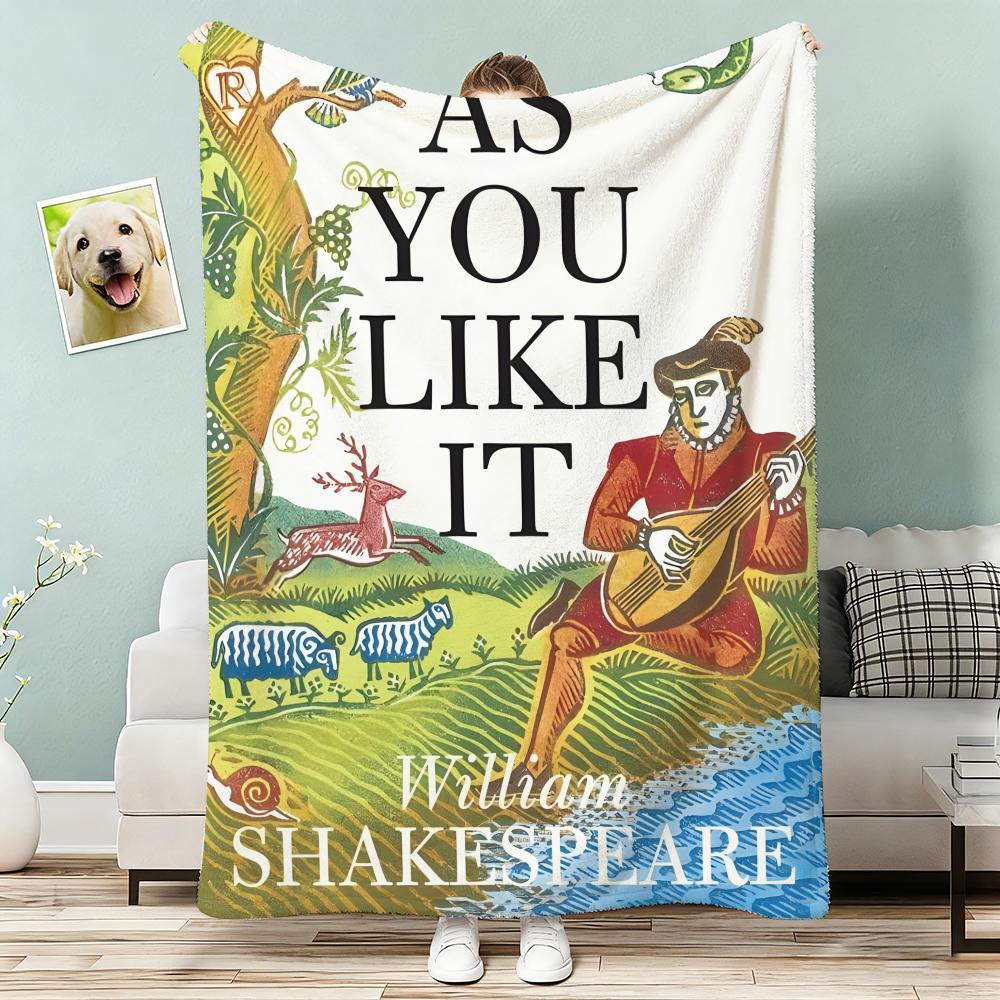 As You Like It Throw Lightweight g Flannel Blanket Soft Skinfriendly for Summer Cooling