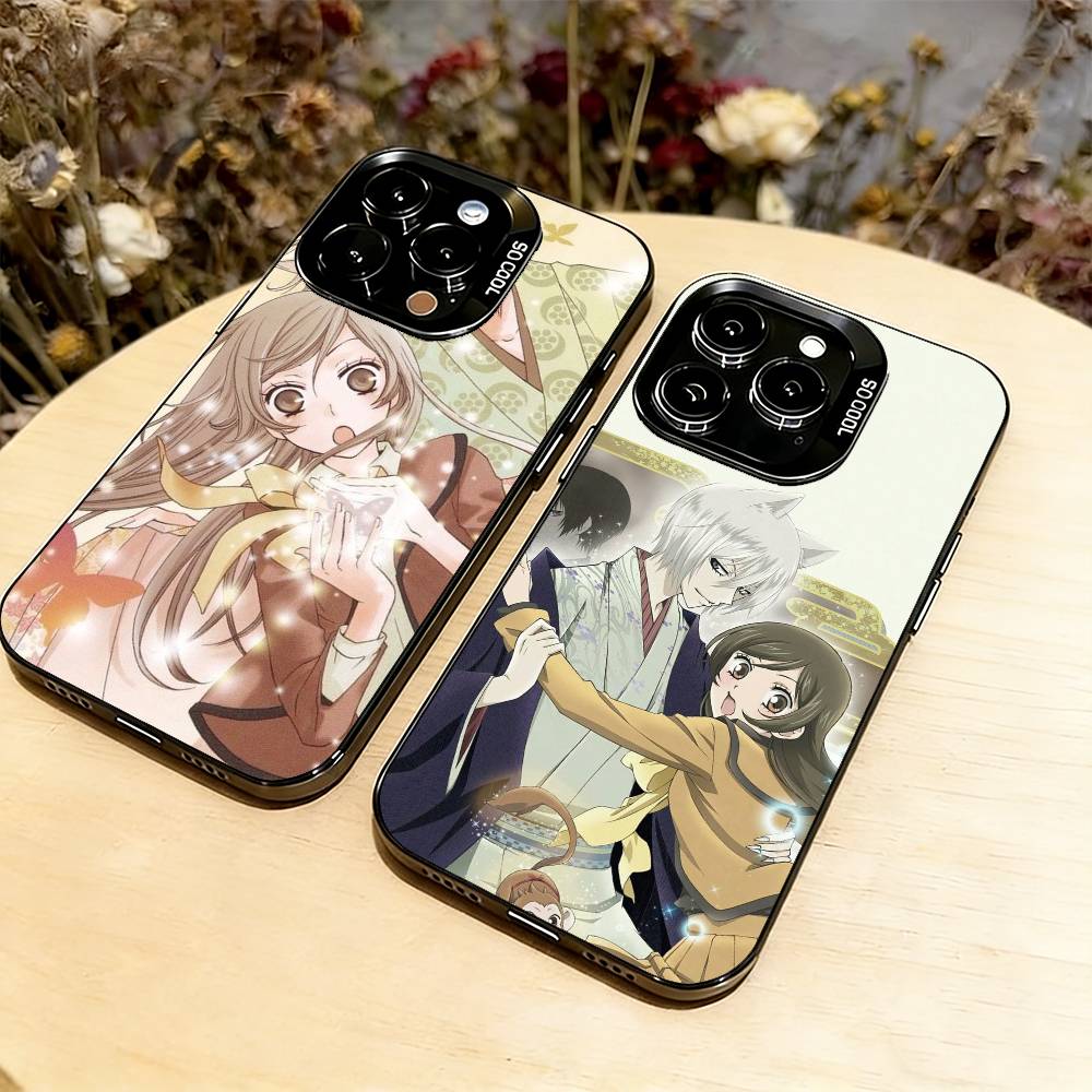 Kamisama Kiss Томоэ x Нанами Чехол для телефона Для iPhone 17,16,15,14,13,12,11 Plus,Pro Max,XS,Цветной Посеребренная Внутренняя Крышка