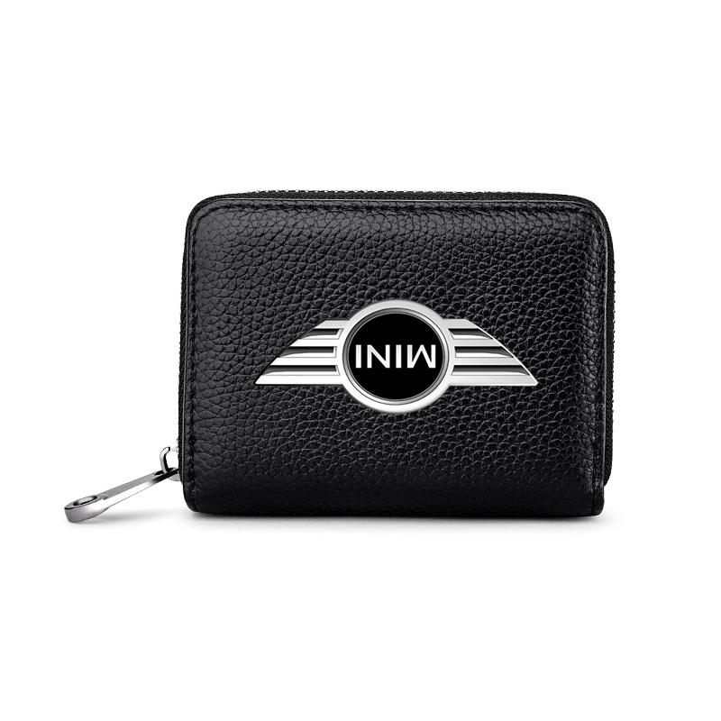 Leather Car Driver's License ID Card Bank Card Wallet Car Styling For BMW Mini Cooper F54 F55 F56 R56 R60 SONE Roadster Clubman Coupe