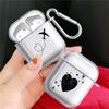 Чехол для Airpods Pro3 1 4 2 3 Pro2 Pro Прозрачный Чехлы для наушников Чехол Любовь Самолет Искусство