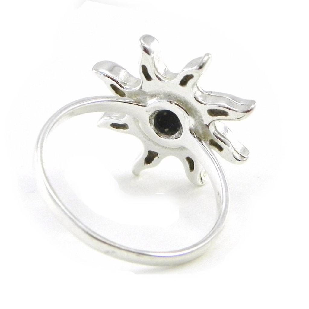 Черное серебряное кольцо 'Jet Black Goddess'