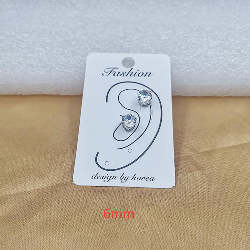 Магнитные серьги-гвоздики Серьги с магнитом из циркония Ювелирные изделия без пирсинга