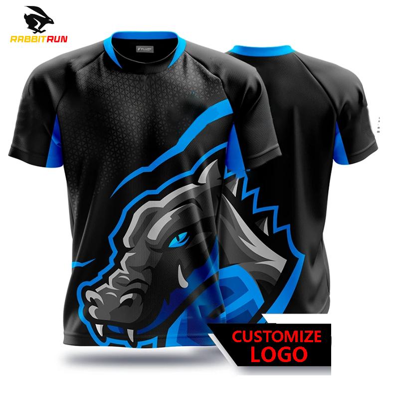 Мужская футболка Быстросохнущая футболка Игровая одежда для соревнований Футболки с коротким рукавом с принтом Дышащие спортивные топы для мальчиков