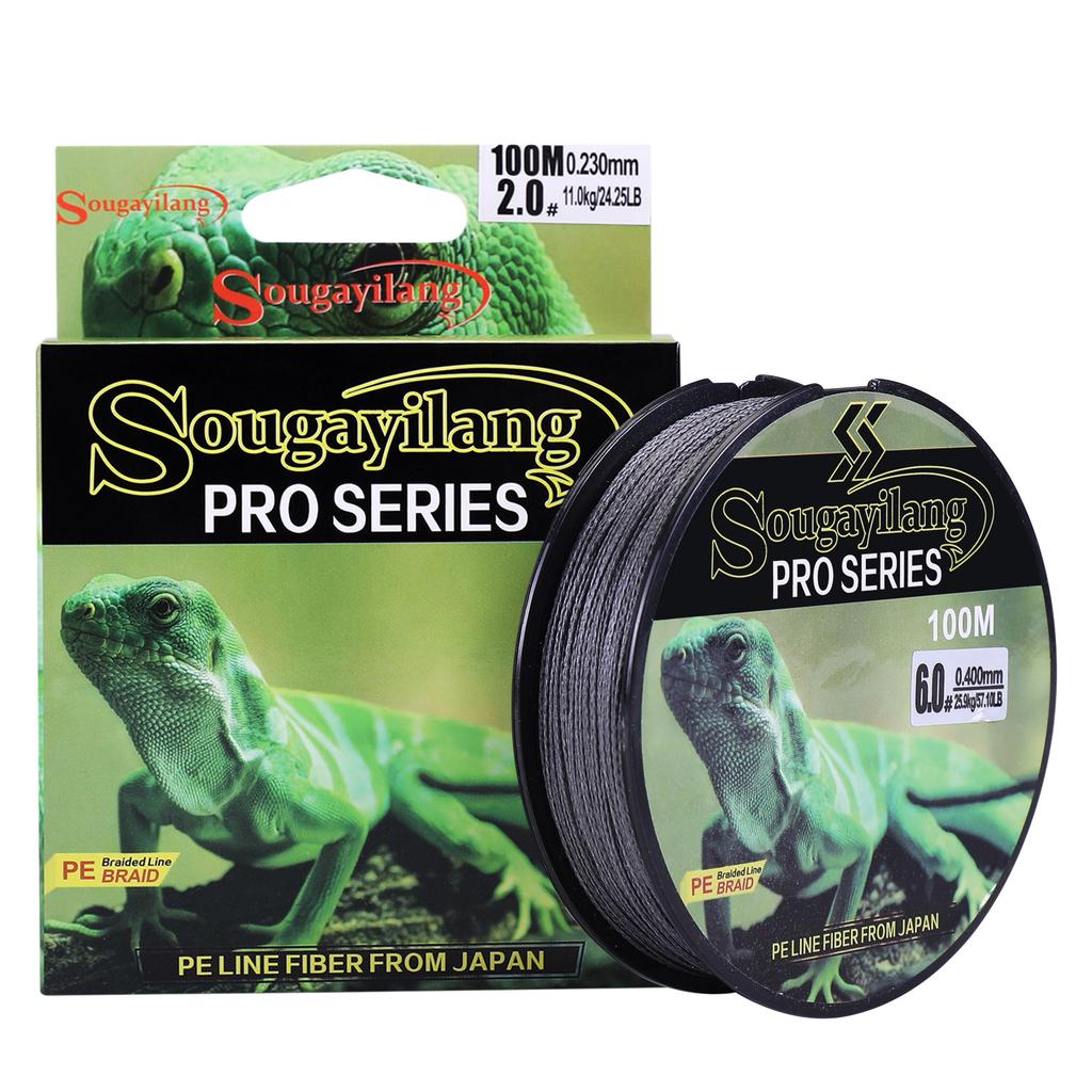 100M брендовая мультифиламентная леска, плетеная из 100% полиэтилена, рыболовные снасти от 12,12 до 57,1 фунтов, 100 м