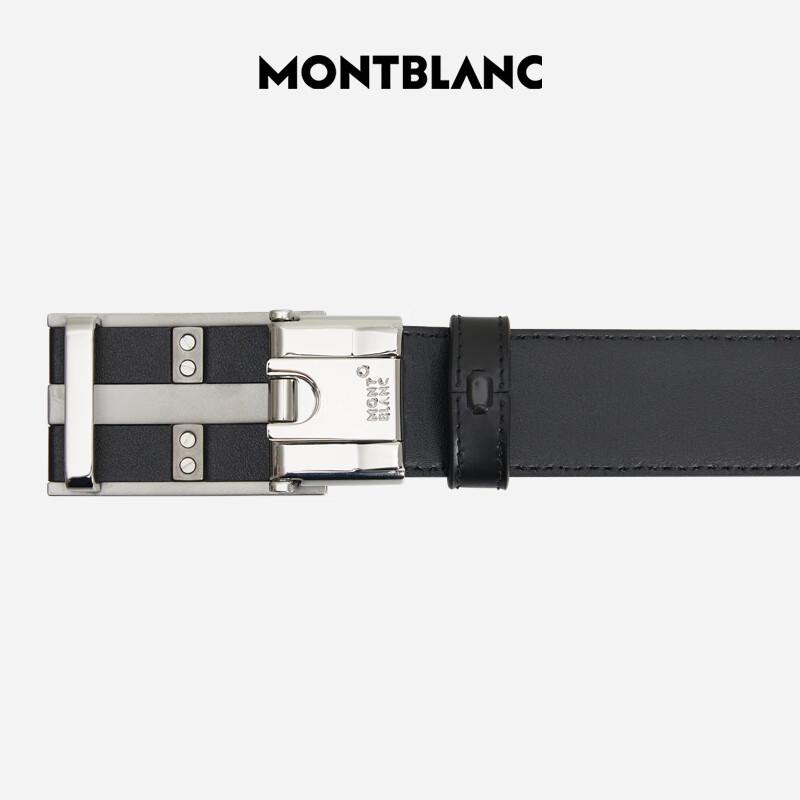 Montblanc Мужской кожаный ремень с автоматической пряжкой