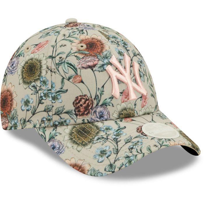 New Era 9Forty Femme Cap - FLORAL New York Yankees stone