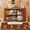 Desktop Storage Rack Sundries Organizer Multi-layer Design Large Capacity Multifunction Book Corner Storage Holder