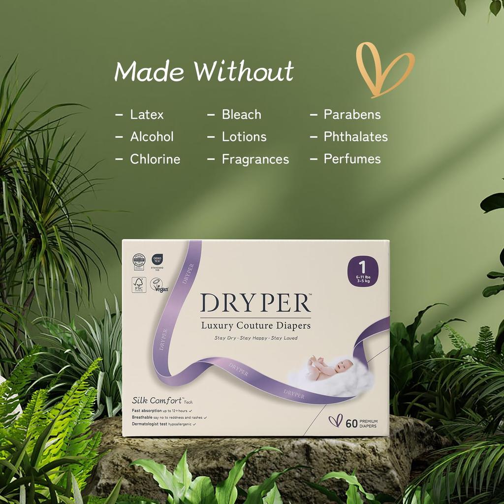 Детские подгузники DRYPER размер 4 7 штук - (10-15 кг),