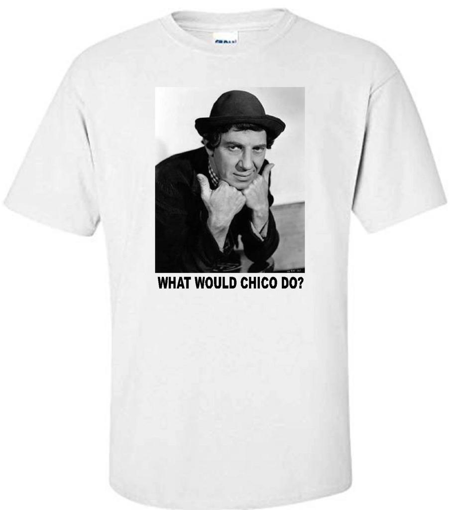 "CHICO MARX WWD?" MARX BROTHERS COMEDY MOVIE WHITE T-shirt Tops Tees Unisex