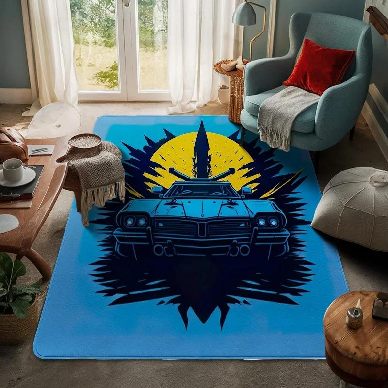 Коврик для пола в гостиную на автомобильную тематику, большой современный коврик для входной двери дома, праздничное украшение, ковер для комнаты