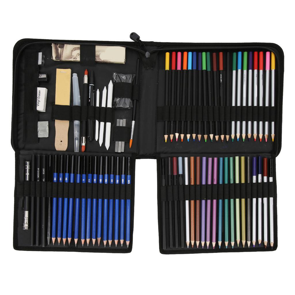 Набор цветных карандашей Basswood Writing Smoothly Sketch Pen Suit для художественного раскрашивания рисования поделок