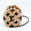 Louis Vuitton Отличное состояние M67411 Cache Oreille Leogram мех леопардовый принт ушной шарф Шарф Бежевый x темно-коричневый Б/у