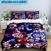 1PC Fnaf Character Collage 3pcs Bedding,Including 1pc Duvet Cover And 2pcs Pillowcases Perfect for Christmas,Ideal for Bedroom, Dormitory