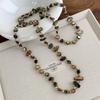 Креативное богемное ожерелье-подвеска, ретро двухслойное ожерелье, винтажная длинная цепочка-свитер, женское