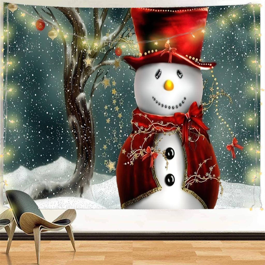 Home Decor Tapestry Christmas Wall Hanging Decoration Bedroom Living Room Wall Decor Printed Backdrop