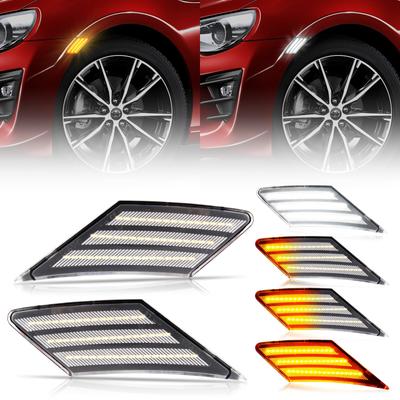 Боковой указатель поворота POPMOTORZLED, передний боковой указатель для Scion FR‑S/Subaru BRZ/GT86 2013-2020, янтарный.