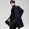 Мужское двустороннее пальто FAPAI из 100% шерсти мериноса со съемной подкладкой из пуха