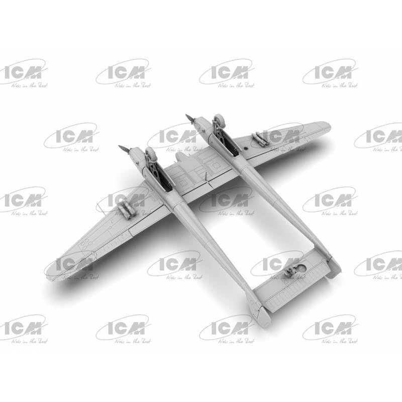 ICM Fw German Attack Aircraft Plastic Model Kit 72290 1/72 Focke-Wulf 189C/V-6 (Airplane)