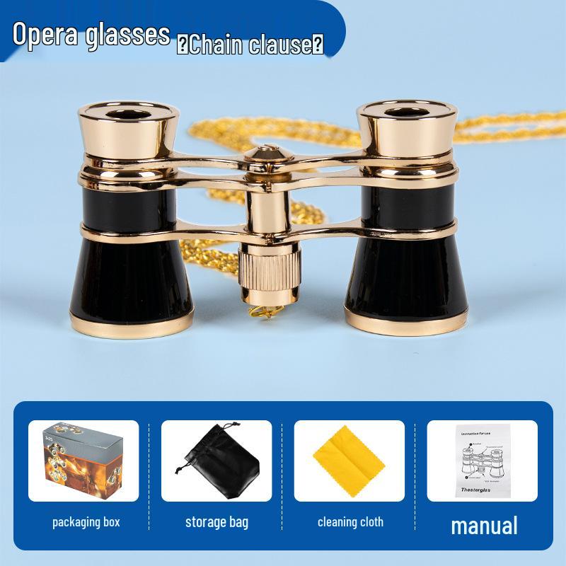 Ретро HD Металлические Театральные Бинокли для Просмотра Драматической Сцены