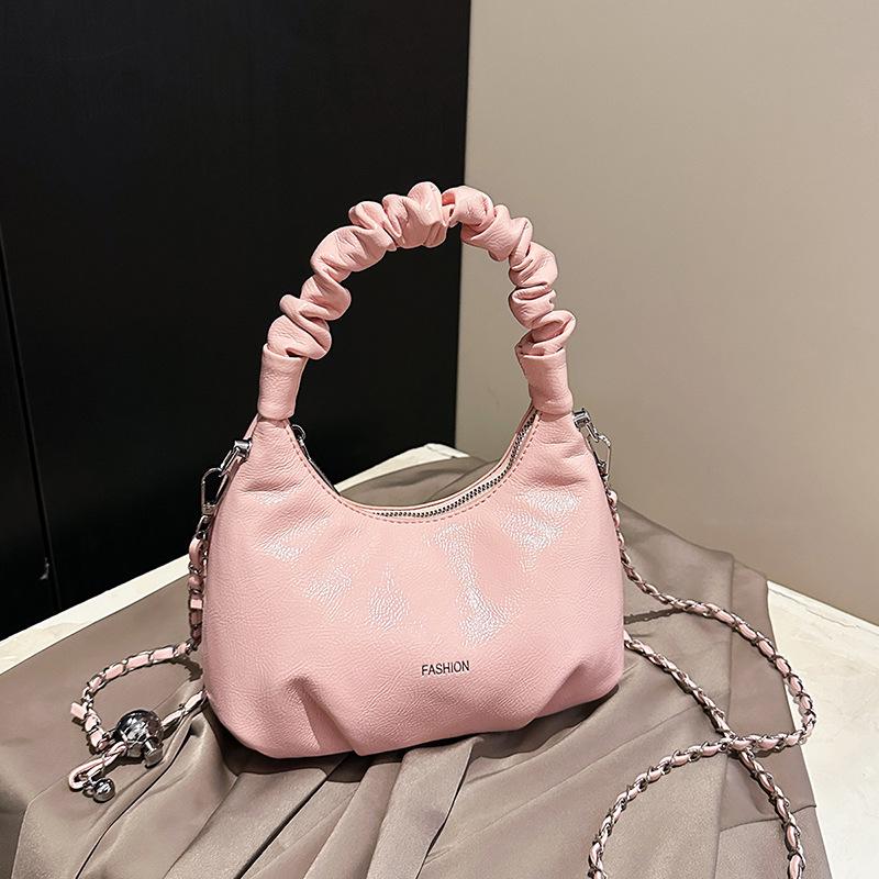 Премиальная красная сумка женская новая универсальная сумка-мессенджер на цепочке изысканная плиссированная сумочка