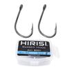 Hirisi 50 шт. Карповые крючки с покрытием PTFE, с ушком, с микробородкой, высокоуглеродистая сталь, 8029, Рыболовные аксессуары, Соединяемая коробка