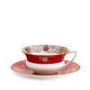  Wedgwood Wanderlust Алый Ориент Чашка для чая с блюдцем Свадебный подарок [Официально импортировано] & 200 мл,