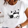 Women Short Sleeve Panda 90S Trend Style Sweet Clothes Fashion Cartoon Lady Tees Female Summer Print Tops Tshirt Graphic T-Shirt