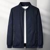 ROMON Men's Business Casual Stand-Collar Baseball Jacket